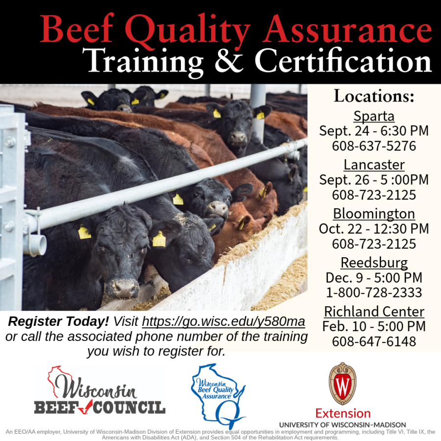 Beef Quality Assurance Training & Certification Extension La Crosse
