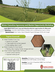 Winter Camelina Agronomy and Market Opportunity Workshop